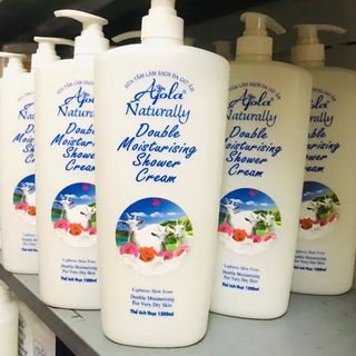 Sữa tắm dê Ajola dưỡng trắng da 1200ml
