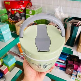 CÀ MÊN (HỘP CƠM) GIỮ NHIỆT 3 NGĂN, NHỰA TÂN LẬP THÀNH 1500ML - HGS