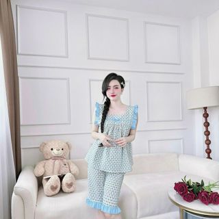 Đồ bộ lửng cánh tiên xốp đũi