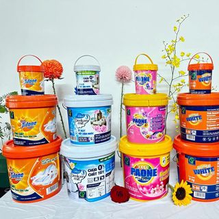 Thùng bột giặt 9kg siêu sạch hương hoa thơm bền lâu ( đủ màu ) giá sỉ