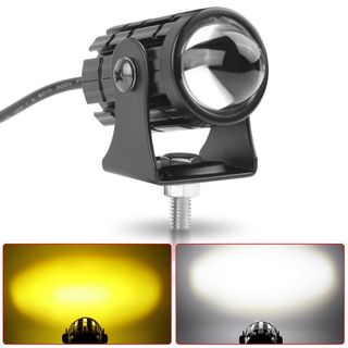 Đèn pha bi cầu mini 2 màu sáng