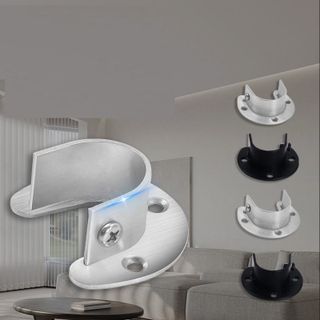 Giá đỡ thanh treo quần áo rèm cửa chữ U 33mm