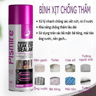 Bình xịt chống thấm tường đa năng NANO, bình xịt chống thấm dôt nước thế hệ mới 450ml