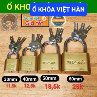 Ổ khóa Việt Hàn 3 phân - 4 phân - 5 phân - 6 phân giá sỉ