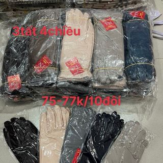 Bao tay bông trơn bi hoa gân 4chiều 3tất,4tất,7tất cắt 2 ngón 5ngón và k cắt có đủ
