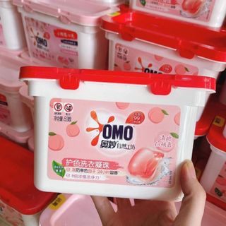 Viên giặt quần áo,viên lưu hương OMO GELBALL Nội Địa Trung - viên giặt omo 3 trong 1