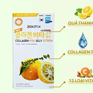 Thạch Collagen Cana Young giúp da trắng sáng và cân bằng sức khỏe.