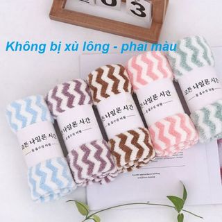 COMBO 10 KHĂN MẶT KẺ SỌC HÀN QUỐC 30X50CM, SIÊU MỀM MỊN , THẤM NƯỚC - KHĂN MẶT KẺ SỌC GIÁ SỈ 32,500 ₫