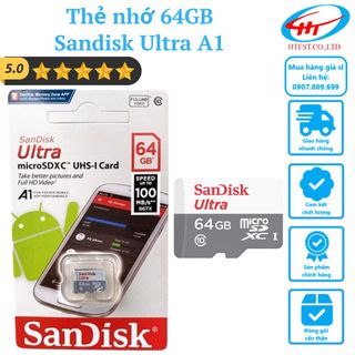 Thẻ nhớ MicroSDXC Sandisk A1 64GB giá sỉ
