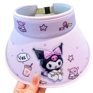 Mũ chống nắng hở chóp hình hoạt hình kuromi cho be 2-12t