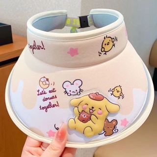 Mũ chống nắng hở chóp hình hoạt hình kuromi cho be 2-12t