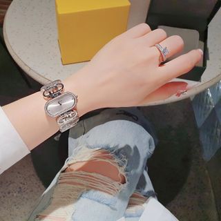 ĐỒNG HỒ NỮ CAO CẤP FENZI DÂY THÉP LOGO MẶT BẦU VIỀN ĐÁ XẢ KHO 5