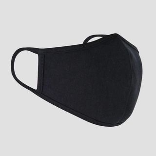 Khẩu trang vải thun TUTO5 Menswear KT01 - khẩu trang đen/trắng cotton dệt kim 2 lớp kháng khuẩn, khử mùi, tái sử dụng