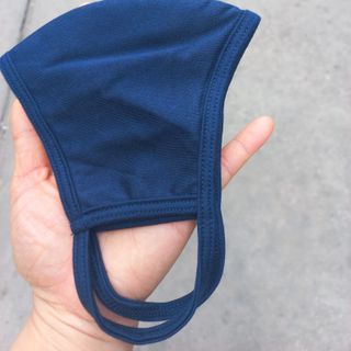 Khẩu trang vải thun TUTO5 Menswear KT01 - khẩu trang đen/trắng cotton dệt kim 2 lớp kháng khuẩn, khử mùi, tái sử dụng