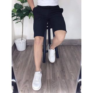 Quần short vải nam QSV01 - quần sooc nam đẹp cao cấp chất cotton Hàn Quốc phối cúc lịch sự, thanh lịch