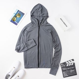Áo chống nắng nam CN01 - áo chống nắng 2 lớp chất vải cotton thun lạnh cao cấp chống tia UV thông hơi có big size XXL kèm túi cuộn gọn gàng