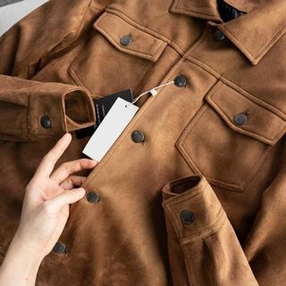 Áo khoác nam da lộn TUTO5 Menswear KN02 - Túi hộp, cúc bấm,kiểu dáng Hàn Quốc,chất liệu cao cấp form rộng ấm áp