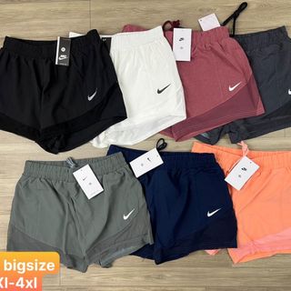 Quần đùi nữ 2 lớp big size Size Xl 2Xl 3Xl 4Xl Ri 2222 Tách nửa ri được, quần thể thao nữ