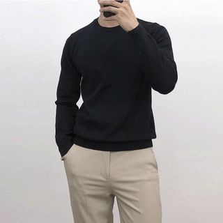 Áo Len Cổ Tròn Nam TUTO5 Menswear AL03 - Áo Len Lông Thỏ Mềm Mịn Không Kích Ứng Da Ấm Áp Form Body Hàn Quốc Cao Cấp