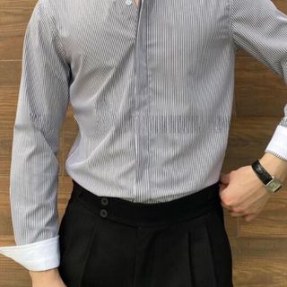 Áo sơ mi nam kẻ sọc TUTO5 Menswear SMK01 - sơ mi nam tay dài button down cotton cao cấp phong cách hàn quốc,thanh lịch