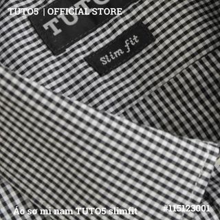 Áo sơ mi nam dài tay kẻ caro Slim fit chống nhăn 115123001