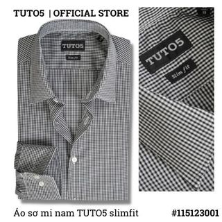 Áo sơ mi nam dài tay kẻ caro Slim fit chống nhăn 115123001