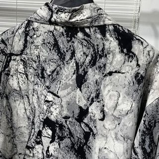Áo sơ mi nam hoạ tiết TUTO5 Menswear SML02 - sơ mi lụa hàn loang mềm, mát không nhăn, sơ mi cao cấp phong cách cá tính