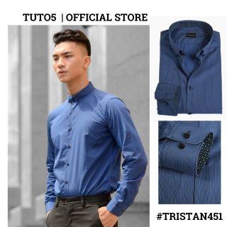 Áo sơ mi nam dài tay kẻ sọc TUTO5  Slimfit chống nhăn TRISTAN451 giá sỉ