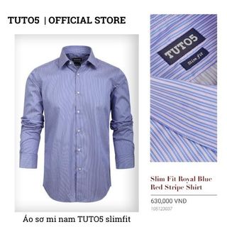 Áo sơ mi nam dài tay kẻ sọc  Slim fit chống nhăn 105123037