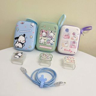 Túi Đựng Bảo Vệ Dây Cáp Sạc Hình Gấu