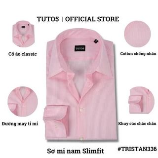 Áo sơ mi nam dài tay kẻ sọc Slim fit chống nhăn TRISTAN336