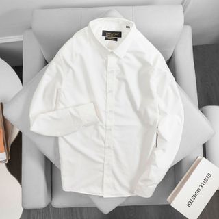 Áo sơ mi trắng nam SMT01 - sơ mi dài tay Slim fit Oxford trơn