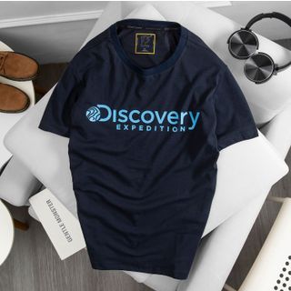 Áo thun unisex tay lỡ nam/nữ TUTO5 Menswear Regular fit Premium Discovery tím than cotton 100% ATD1001