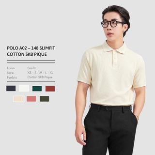 ÁO POLO A02148 REGULAR COTTON SKB PIQUE