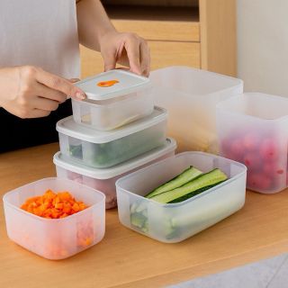 Set 6 hộp nhựa bảo quản thực phẩm có van thở