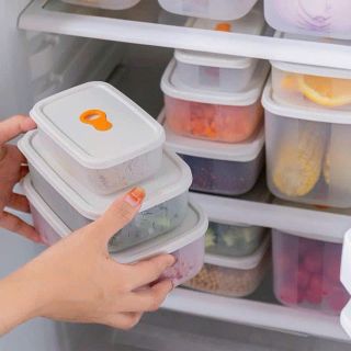 Set 6 hộp nhựa bảo quản thực phẩm có van thở