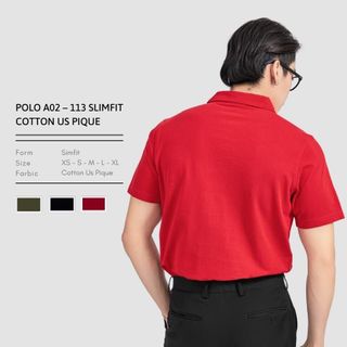 ÁO POLO A02 113 SLIMFIT COTTON US PIQUE