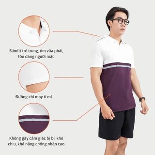 ÁO POLO A02103 SLIMFIT COOLMAX PIQUE