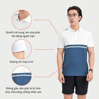 ÁO POLO A02103 SLIMFIT COOLMAX PIQUE