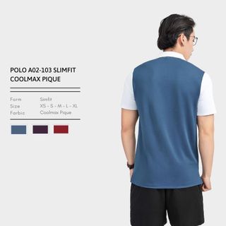 ÁO POLO A02103 SLIMFIT COOLMAX PIQUE