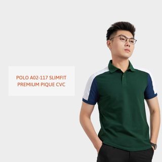 ÁO POLO A02117 SLIMFIT PREMIUM PIQUE CVC