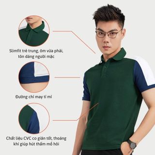 ÁO POLO A02117 SLIMFIT PREMIUM PIQUE CVC