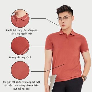 ÁO POLO A02072B SLIMFIT COTTON COMPACT