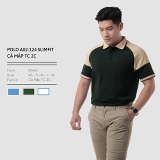POLO A02124 SLIMFIT CÁ MẬP TC 2C