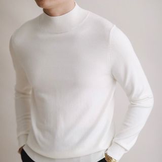 Áo len cổ cao nam 3cm TUTO5 Menswear dài tay, ấm áp Slim Fit ABA5PAT