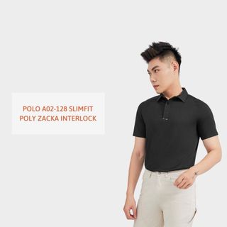 POLO A02128 SLIMFIT POLY ZACKA INTERLOCK