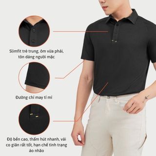 POLO A02128 SLIMFIT POLY ZACKA INTERLOCK