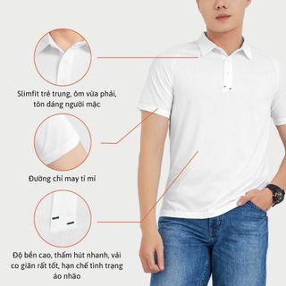 POLO A02128 SLIMFIT POLY ZACKA INTERLOCK