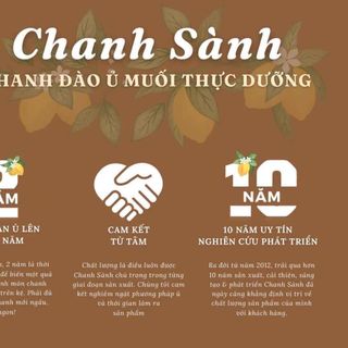 Chanh Đào ủ muối mật ong trị ho - 750ml