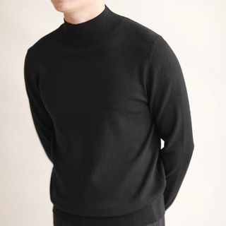 Áo len cổ cao nam 3cm TUTO5 Menswear dài tay, ấm áp Slim Fit ABA5PAT